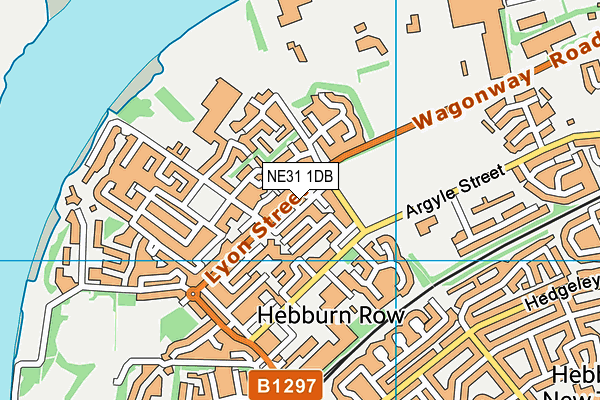 NE31 1DB map - OS VectorMap District (Ordnance Survey)