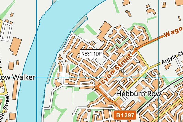 NE31 1DP map - OS VectorMap District (Ordnance Survey)