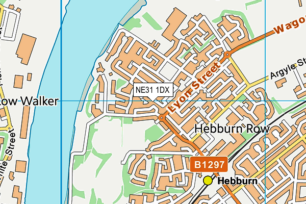 NE31 1DX map - OS VectorMap District (Ordnance Survey)