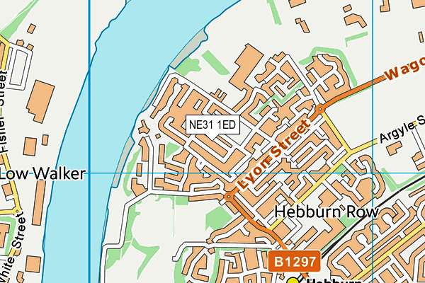 NE31 1ED map - OS VectorMap District (Ordnance Survey)