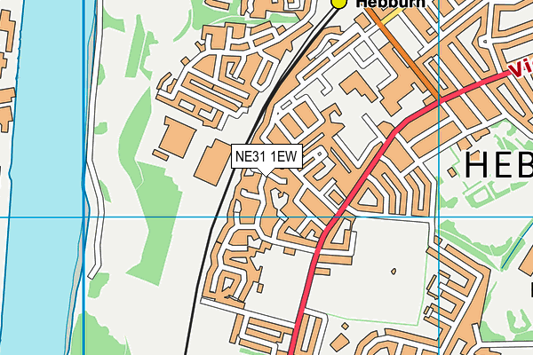 NE31 1EW map - OS VectorMap District (Ordnance Survey)