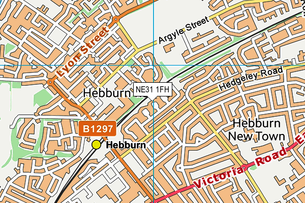 NE31 1FH map - OS VectorMap District (Ordnance Survey)