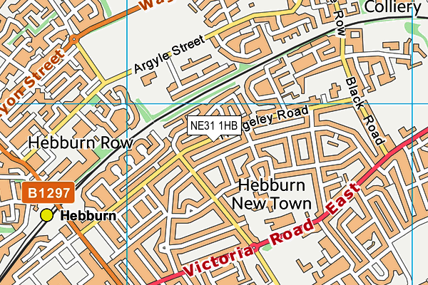 NE31 1HB map - OS VectorMap District (Ordnance Survey)