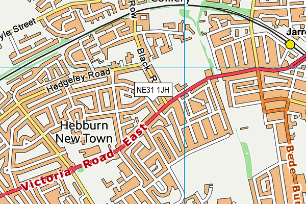 NE31 1JH map - OS VectorMap District (Ordnance Survey)