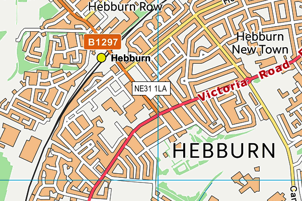 Map of HALO HEBBURN LIMITED at district scale