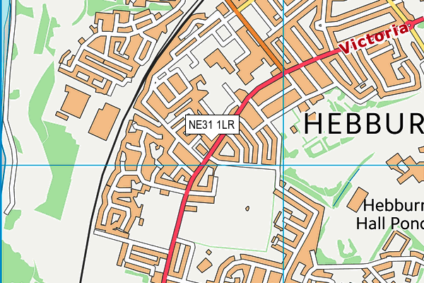 NE31 1LR map - OS VectorMap District (Ordnance Survey)