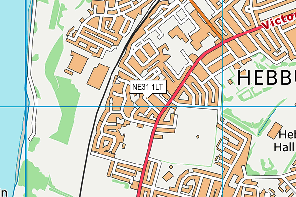 NE31 1LT map - OS VectorMap District (Ordnance Survey)
