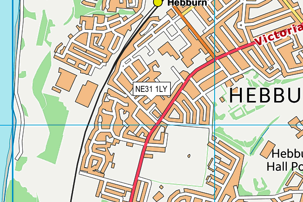 NE31 1LY map - OS VectorMap District (Ordnance Survey)