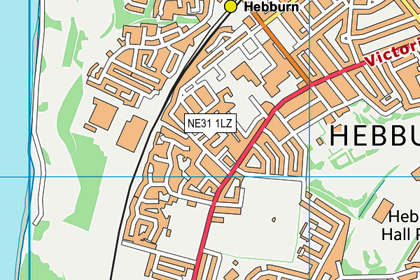 NE31 1LZ map - OS VectorMap District (Ordnance Survey)