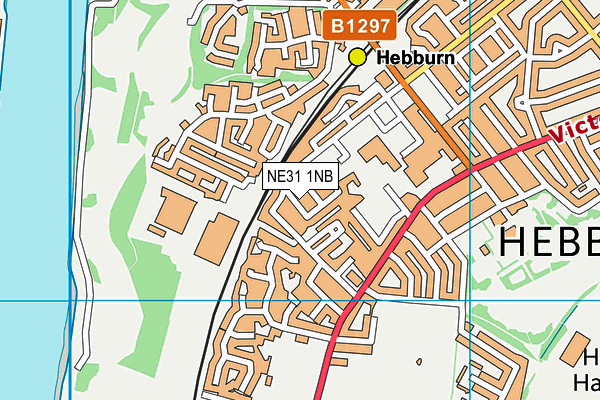 NE31 1NB map - OS VectorMap District (Ordnance Survey)