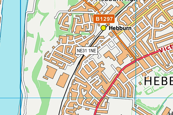 NE31 1NE map - OS VectorMap District (Ordnance Survey)