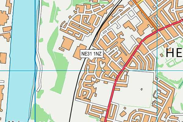 NE31 1NZ map - OS VectorMap District (Ordnance Survey)