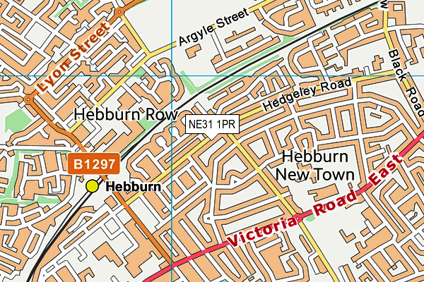 NE31 1PR map - OS VectorMap District (Ordnance Survey)
