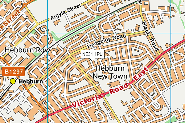 NE31 1PU map - OS VectorMap District (Ordnance Survey)