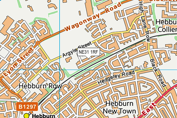 Map of ROBINSON TRANSPORT HEBBURN LIMITED at district scale