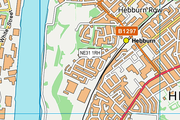 NE31 1RH map - OS VectorMap District (Ordnance Survey)