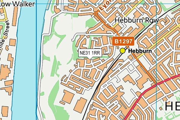 NE31 1RR map - OS VectorMap District (Ordnance Survey)