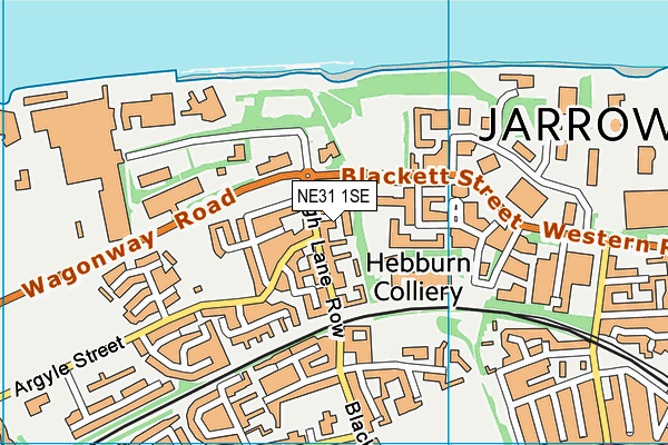 NE31 1SE map - OS VectorMap District (Ordnance Survey)
