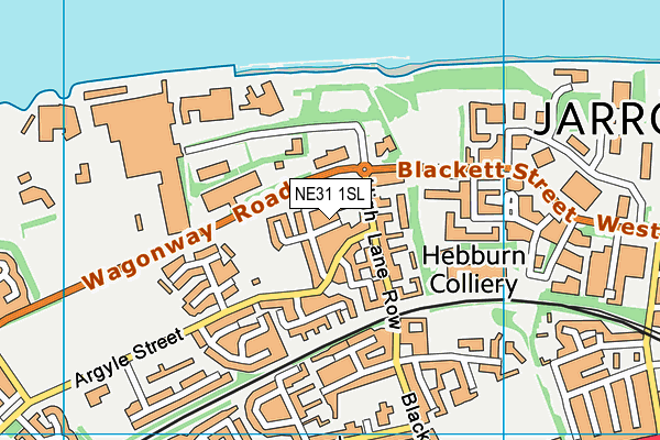 NE31 1SL map - OS VectorMap District (Ordnance Survey)