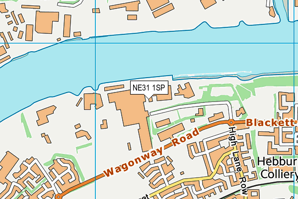 NE31 1SP map - OS VectorMap District (Ordnance Survey)