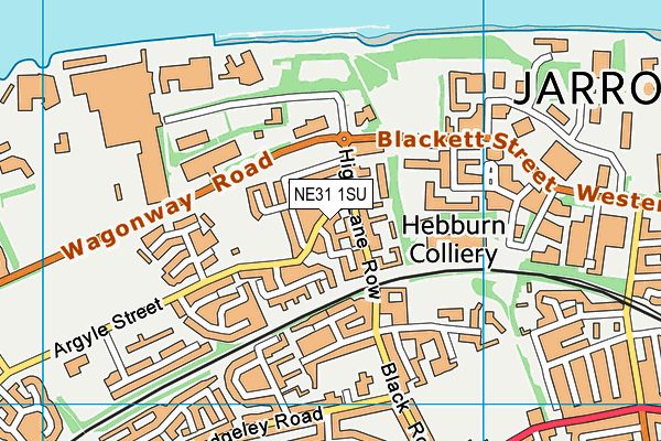 NE31 1SU map - OS VectorMap District (Ordnance Survey)