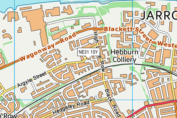 NE31 1SY map - OS VectorMap District (Ordnance Survey)