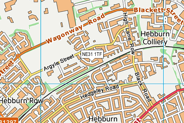 NE31 1TF map - OS VectorMap District (Ordnance Survey)