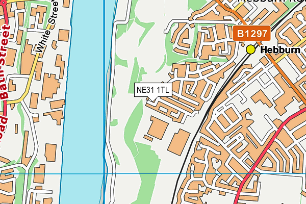 NE31 1TL map - OS VectorMap District (Ordnance Survey)