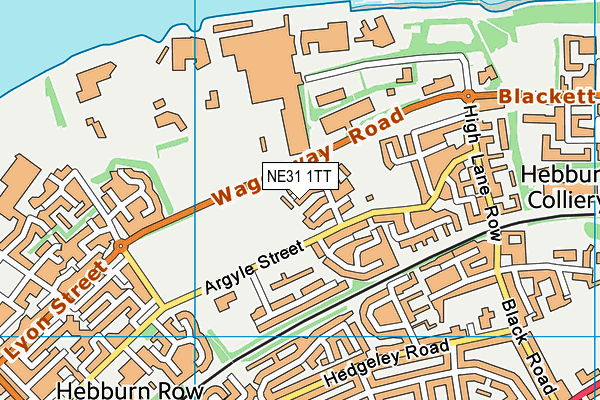 NE31 1TT map - OS VectorMap District (Ordnance Survey)