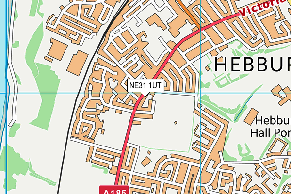 NE31 1UT map - OS VectorMap District (Ordnance Survey)