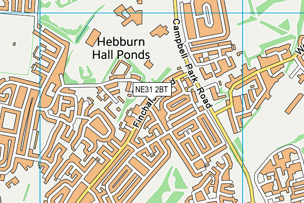 NE31 2BT map - OS VectorMap District (Ordnance Survey)