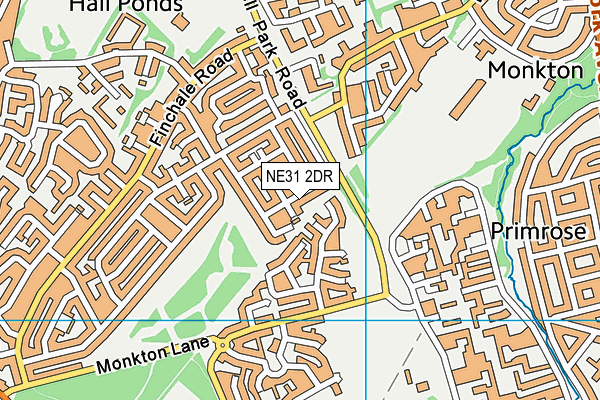 NE31 2DR map - OS VectorMap District (Ordnance Survey)