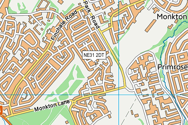 NE31 2DT map - OS VectorMap District (Ordnance Survey)