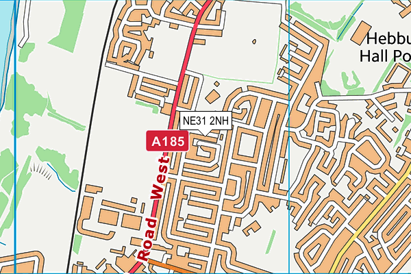NE31 2NH map - OS VectorMap District (Ordnance Survey)