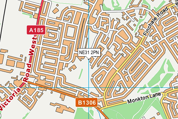 NE31 2PN map - OS VectorMap District (Ordnance Survey)