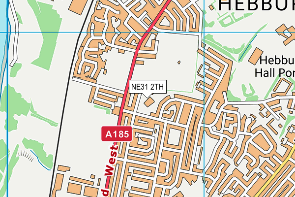NE31 2TH map - OS VectorMap District (Ordnance Survey)