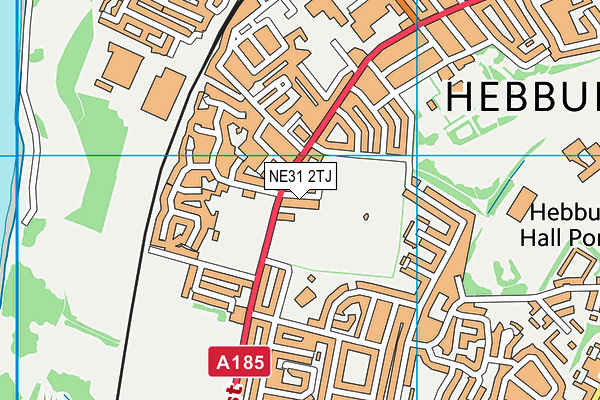 NE31 2TJ map - OS VectorMap District (Ordnance Survey)