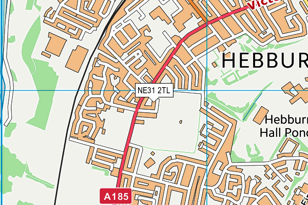 NE31 2TL map - OS VectorMap District (Ordnance Survey)
