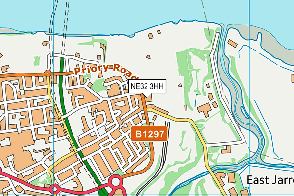 NE32 3HH map - OS VectorMap District (Ordnance Survey)