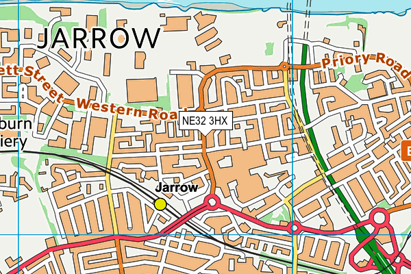 Map of BEST PIZZA JARROW LTD at district scale