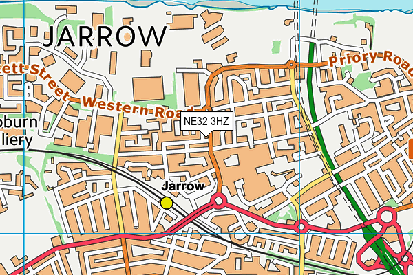 Map of JARROW HEALTH AND SOCIAL COMMUNITY INTEREST COMPANY at district scale