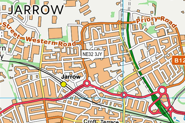 NE32 3JY map - OS VectorMap District (Ordnance Survey)