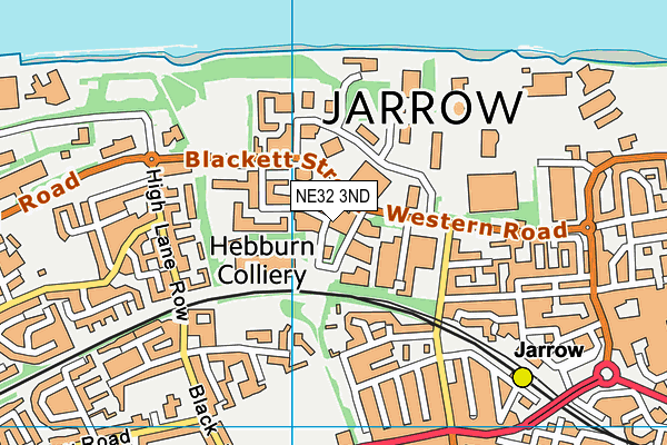 Map of JARROW SERVICE CENTRE LTD at district scale