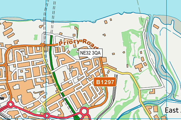 NE32 3QA map - OS VectorMap District (Ordnance Survey)