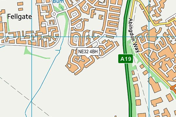 NE32 4BH map - OS VectorMap District (Ordnance Survey)