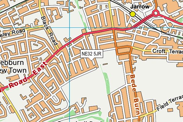 NE32 5JR map - OS VectorMap District (Ordnance Survey)