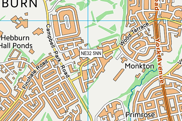 NE32 5NN map - OS VectorMap District (Ordnance Survey)