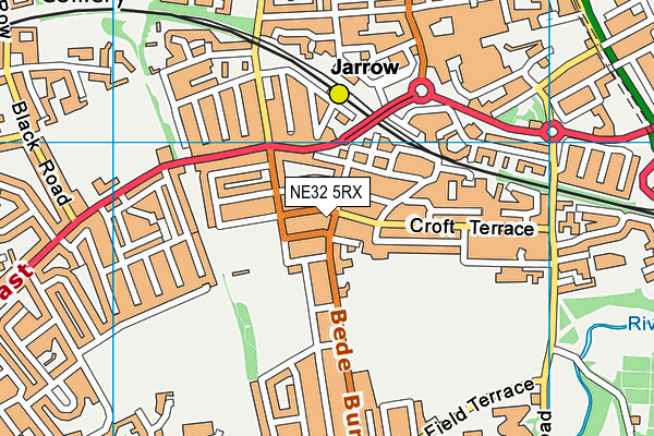 NE32 5RX map - OS VectorMap District (Ordnance Survey)