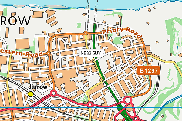 NE32 5UY map - OS VectorMap District (Ordnance Survey)