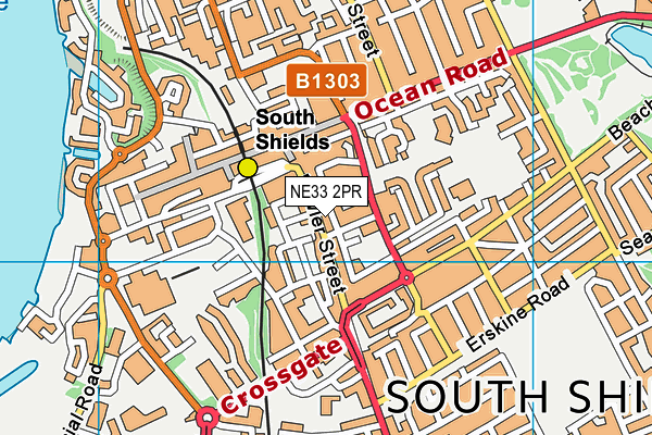 NE33 2PR map - OS VectorMap District (Ordnance Survey)